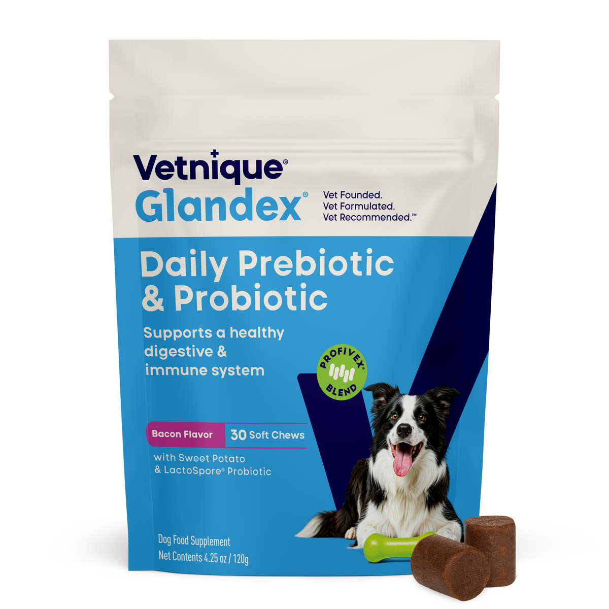 Glandex® Daily Prebiotic & Probiotic Soft Chews & Powder