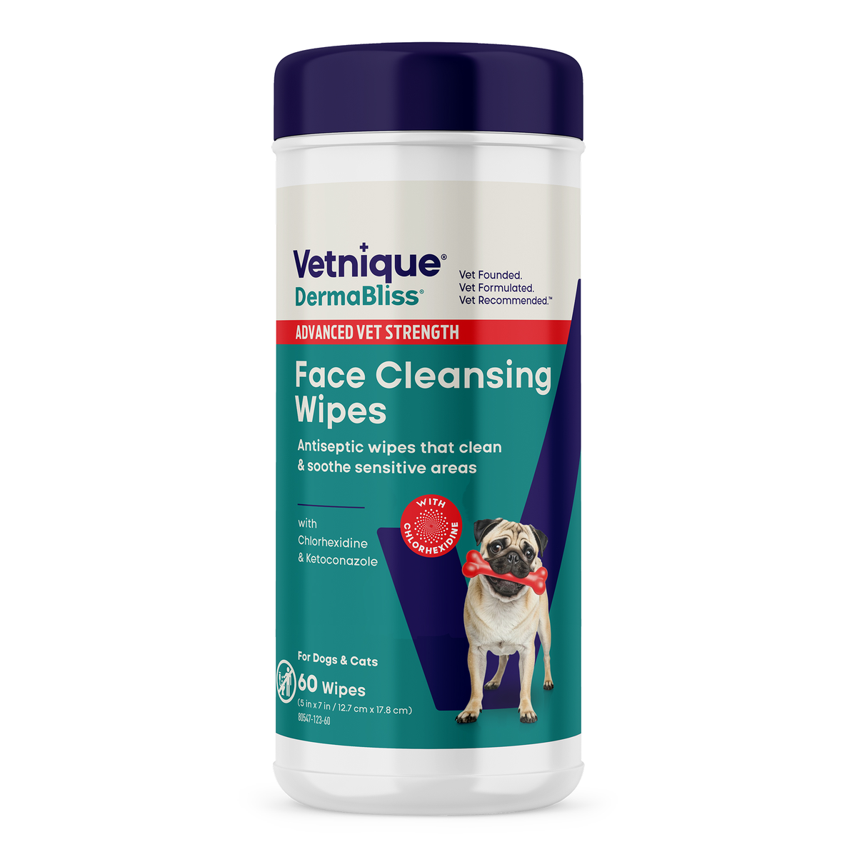 DermaBliss™ Advanced Vet Strength Face Cleansing Wipes