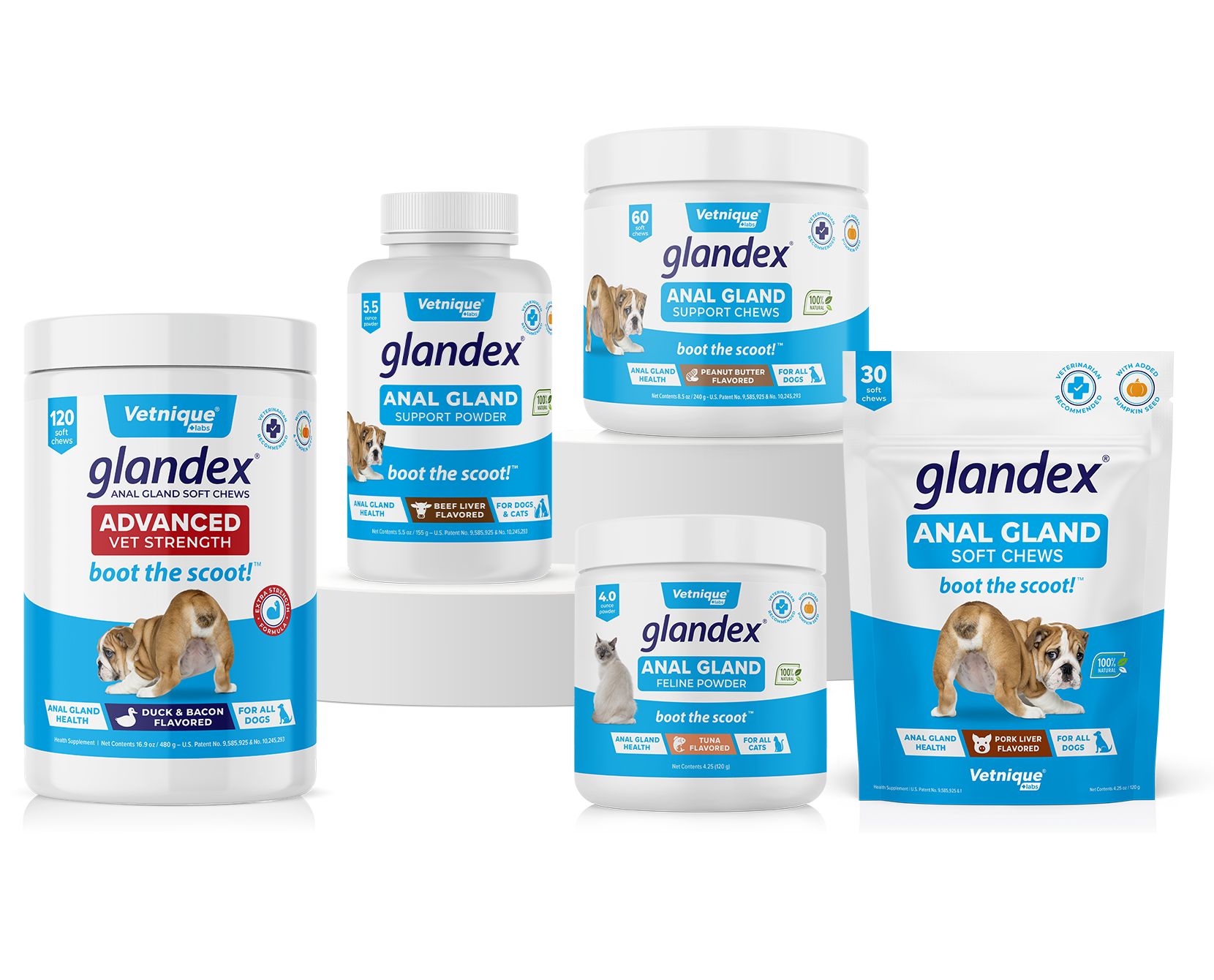  Glandex Anal Gland Supplements for Dogs & Cats 