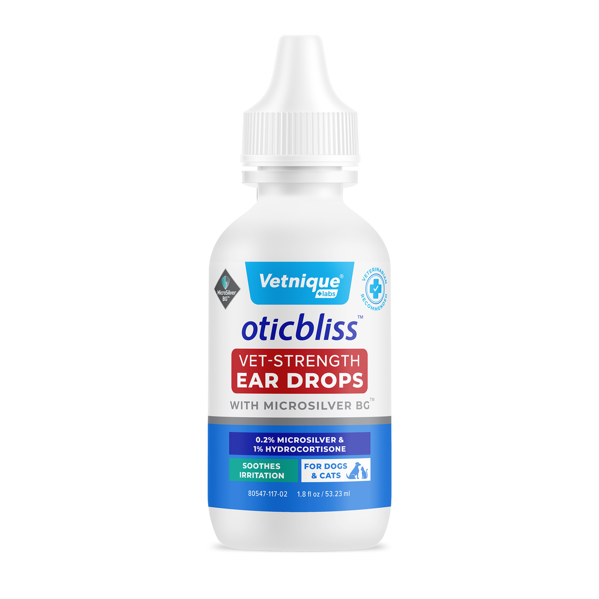 Oticbliss Vet-Strength Pet Ear Drops with MicroSilver BG™ - VetPass Free Sample