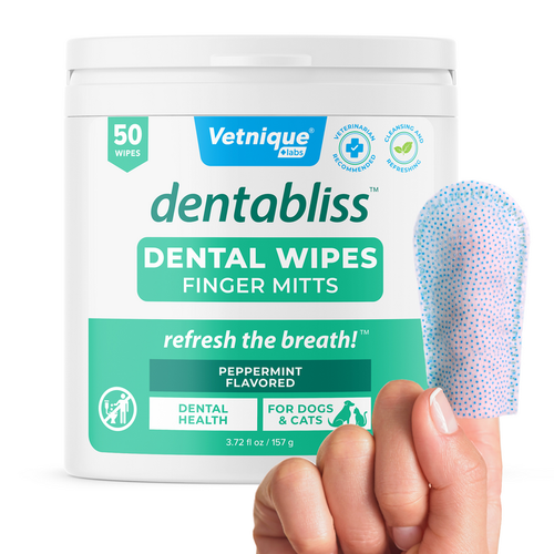 Dentabliss Daily Dental Wipes Finger Mitts 50 Count Jar