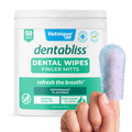 Dentabliss Daily Dental Wipes Finger Mitts 50 Count Jar