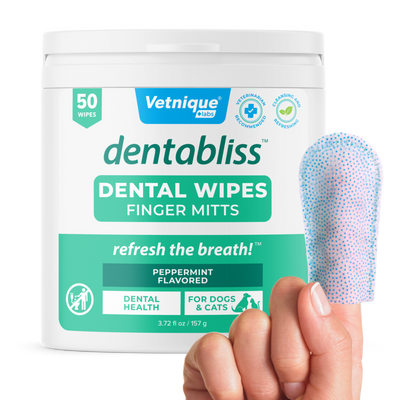 Dentabliss Daily Dental Wipes Finger Mitts 50 Count Jar