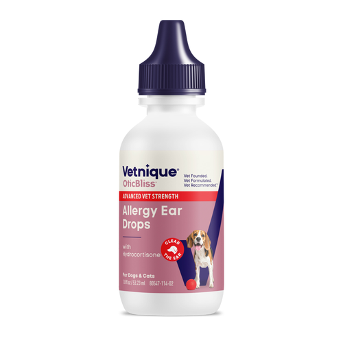 OticBliss™ Advanced Vet Strength Allergy Ear Drops for Dogs and Cats