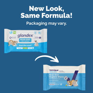 Glandex® Rear-End Hygiene Wipes for Dogs & Cats