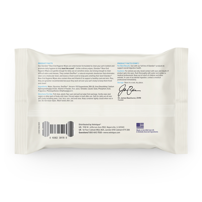 Glandex® Anal Gland Wipes for Dogs & Cats