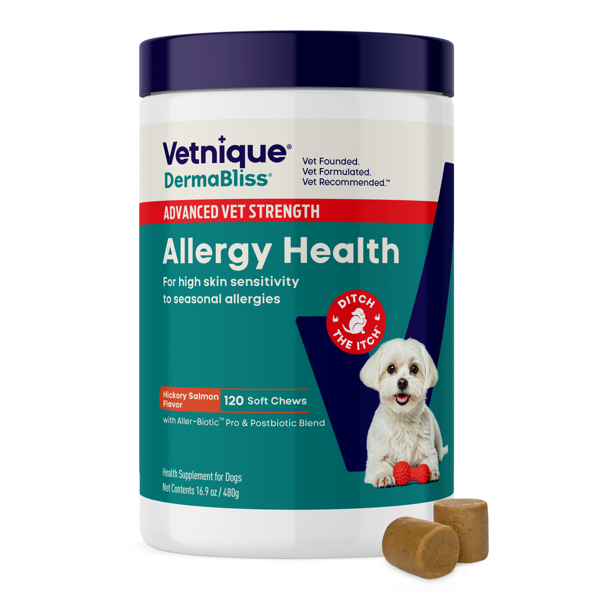 DermaBliss™ Advanced Seasonal Allergy Health Chews for Dog