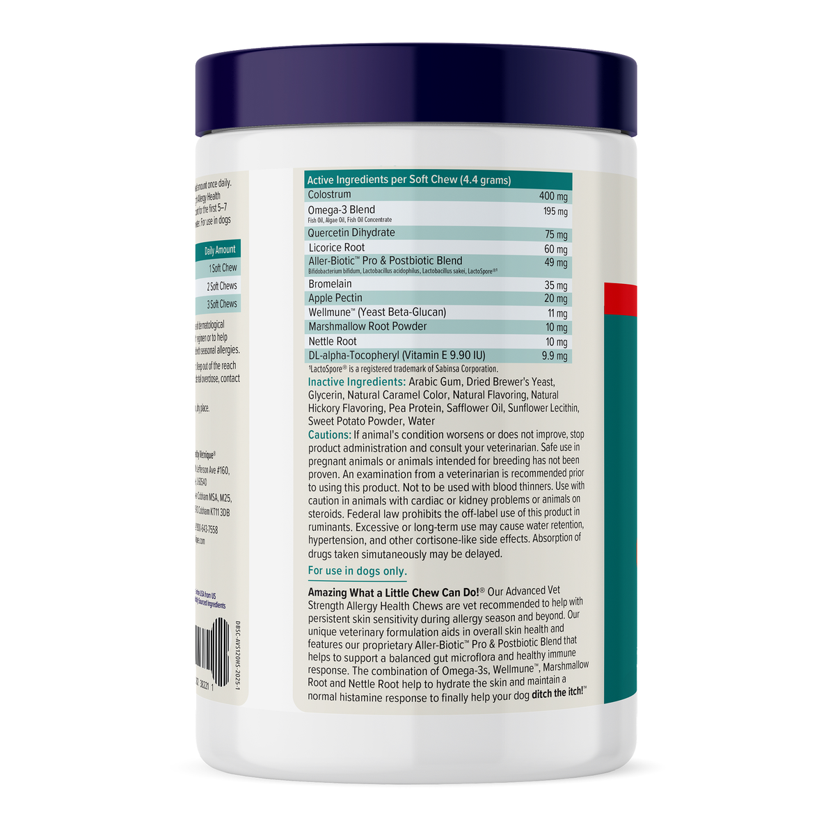 DermaBliss™ Advanced Seasonal Allergy Health Chews for Dog