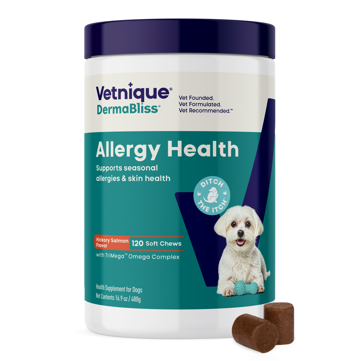 DermaBliss™ Seasonal Allergy Health & Immune Soft Chews for Dogs