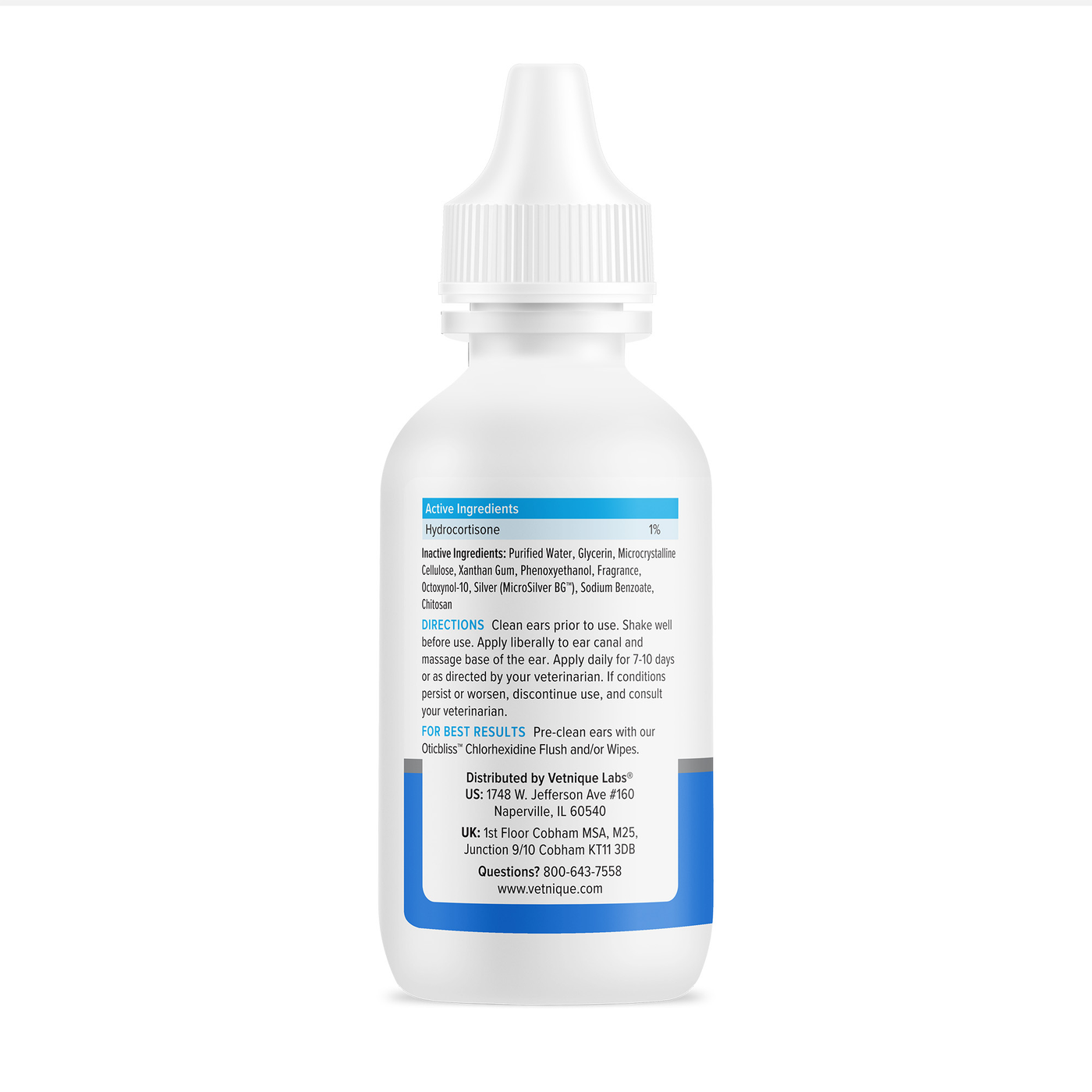 Oticbliss Vet-Strength Pet Ear Drops with MicroSilver BG™