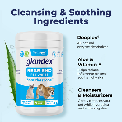 Glandex® Anal Gland Hygienic Pet Wipes - VetPass Free Sample
