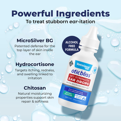 Oticbliss Vet-Strength Pet Ear Drops with MicroSilver BG™