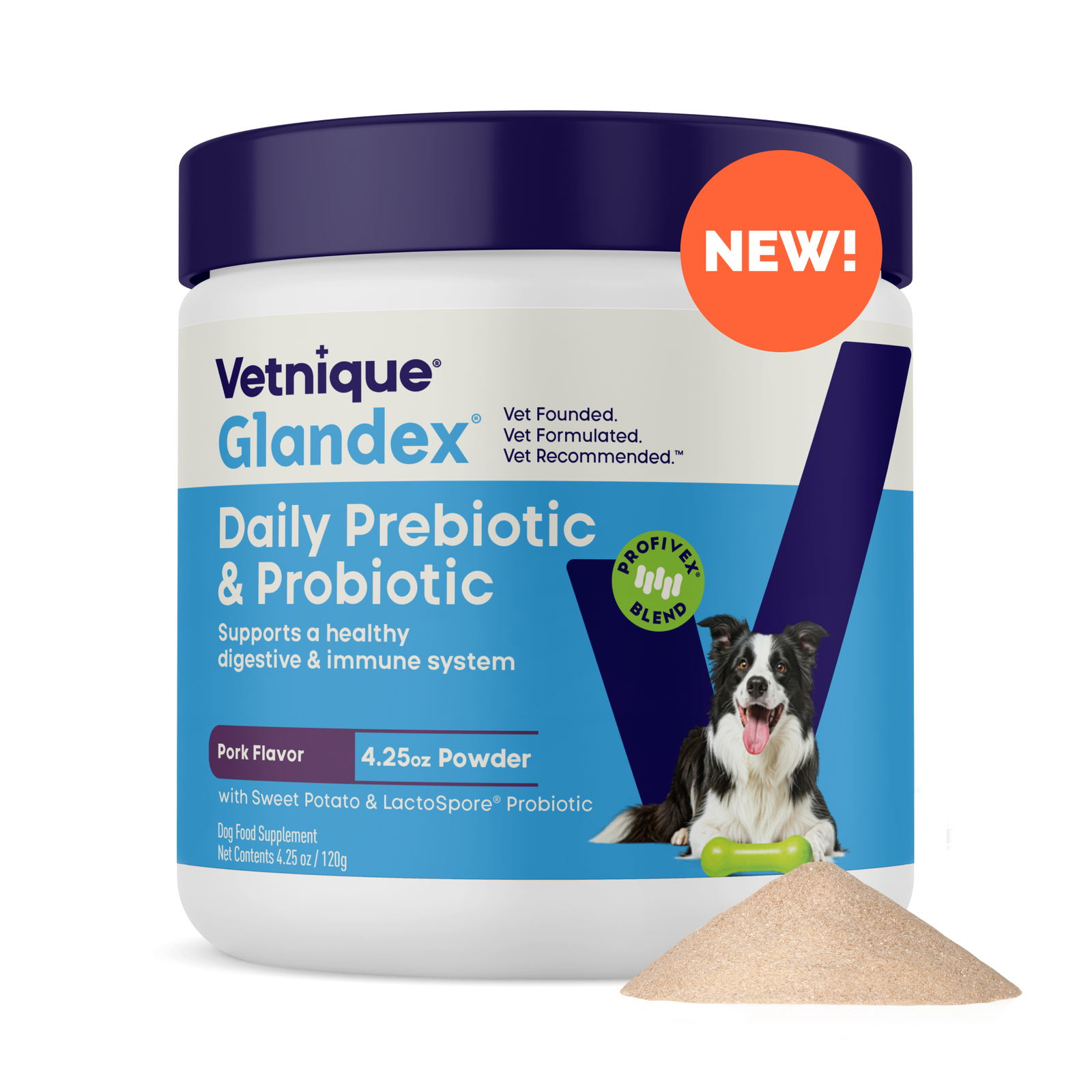 Glandex® Daily Prebiotic & Probiotic Soft Chews & Powder