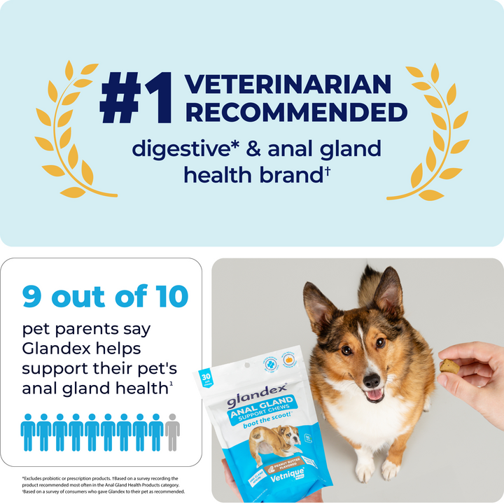 9 out of 10 vets recommend Glandex