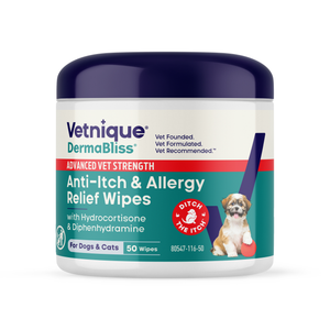 DermaBliss™ Advanced Vet Strength Anti-Itch & Allergy Relief Wipes