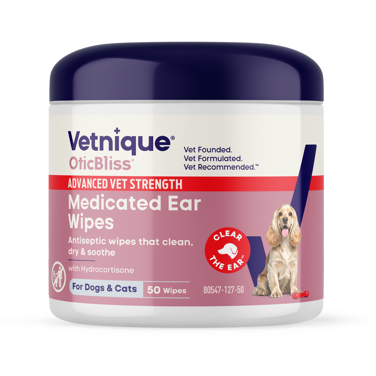 OticBliss™ Advanced Vet Strength Medicated Ear Wipes
