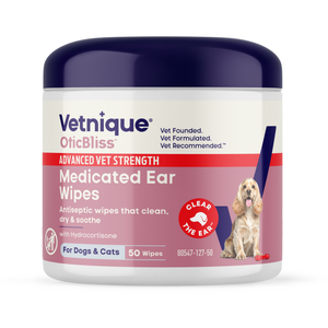 OticBliss™ Advanced Vet Strength Medicated Ear Wipes