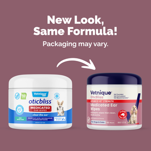 OticBliss™ Advanced Vet Strength Medicated Ear Wipes