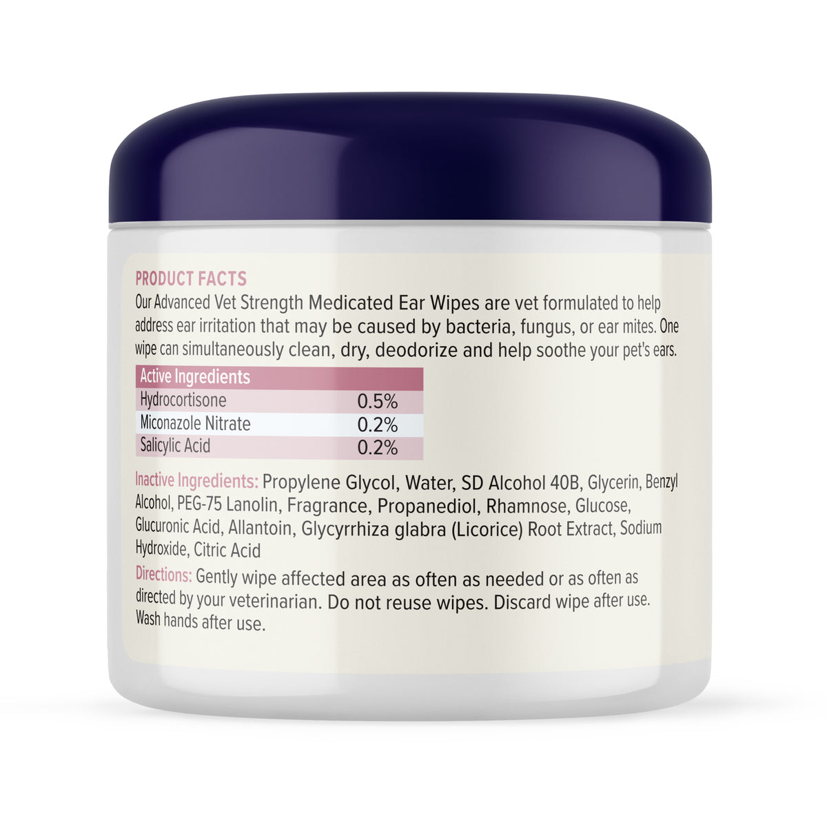 OticBliss™ Advanced Vet Strength Medicated Ear Wipes