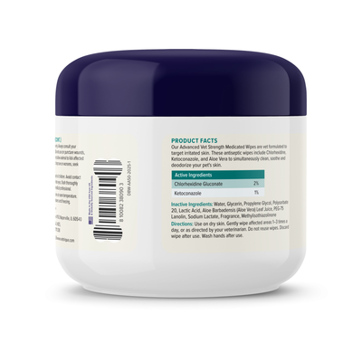 Dermabliss™ Anti-Bacterial & Anti-Fungal Chlorhexidine Wipes - 50 ct