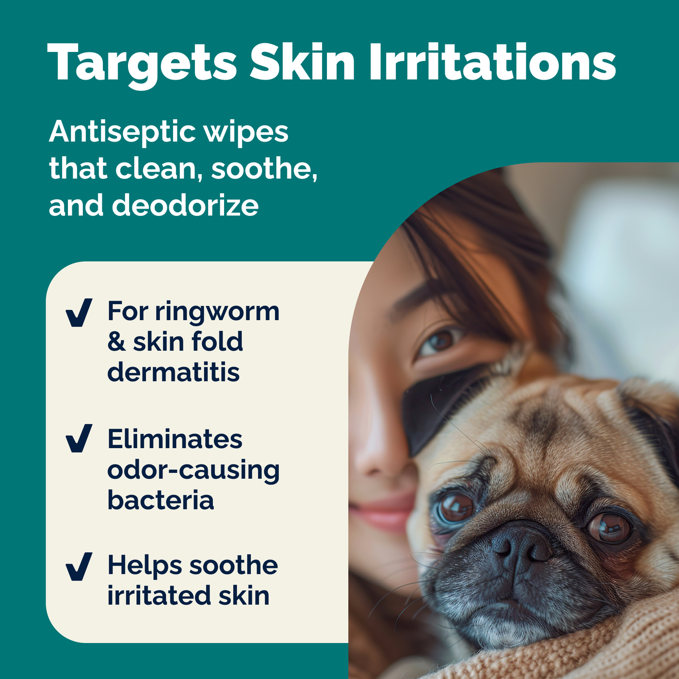 Dermabliss™ Anti-Bacterial & Anti-Fungal Chlorhexidine Wipes - 50 ct