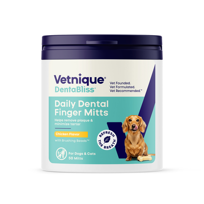 Dentabliss Daily Dental Wipes Finger Mitts 50 Count Jar