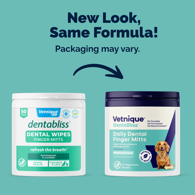 Dentabliss Daily Dental Wipes Finger Mitts 50 Count Jar