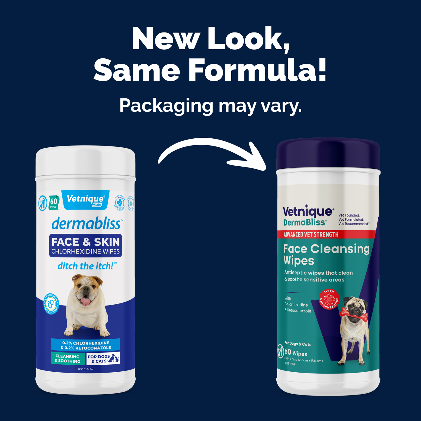 DermaBliss™ Advanced Vet Strength Face Cleansing Wipes