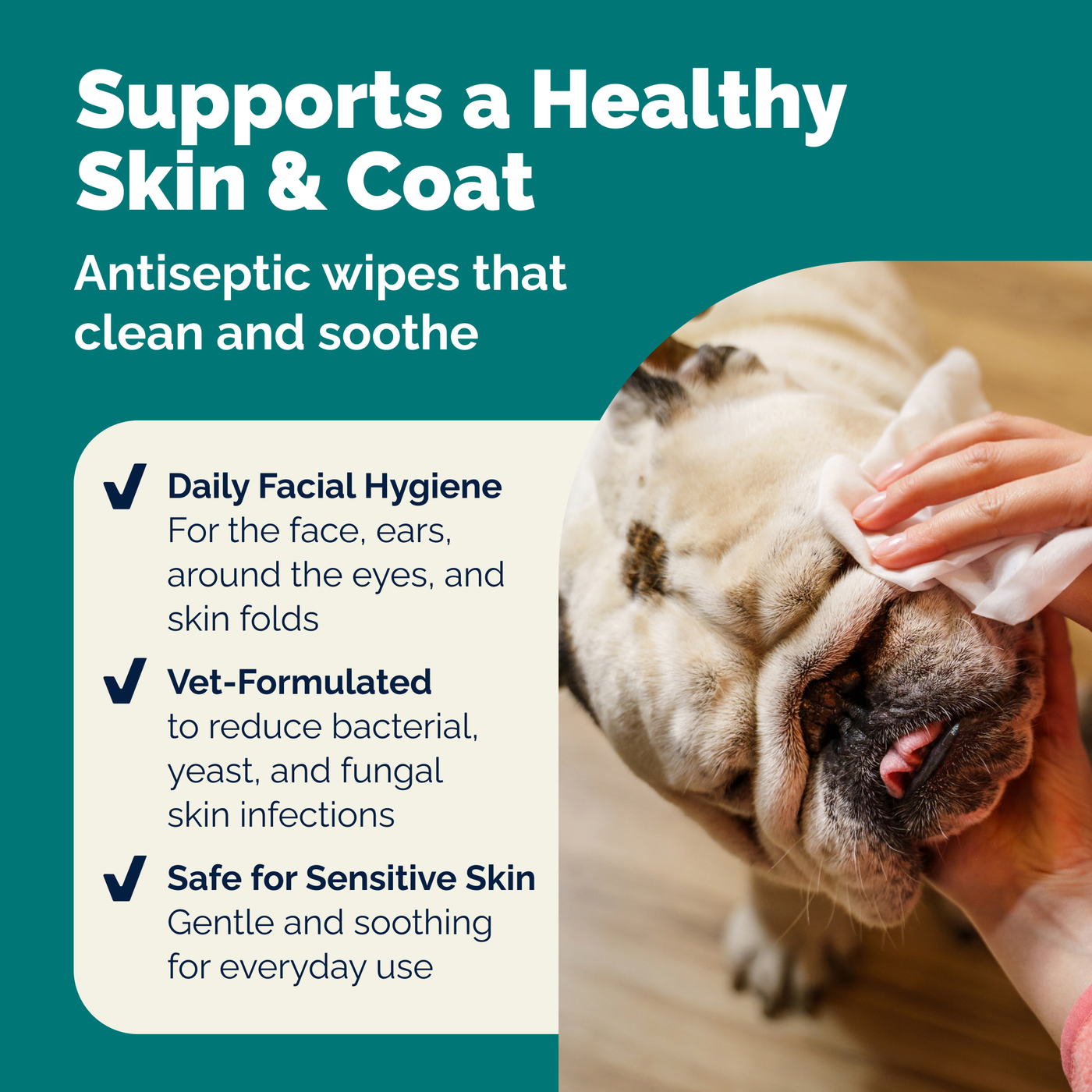 DermaBliss™ Advanced Vet Strength Face Cleansing Wipes