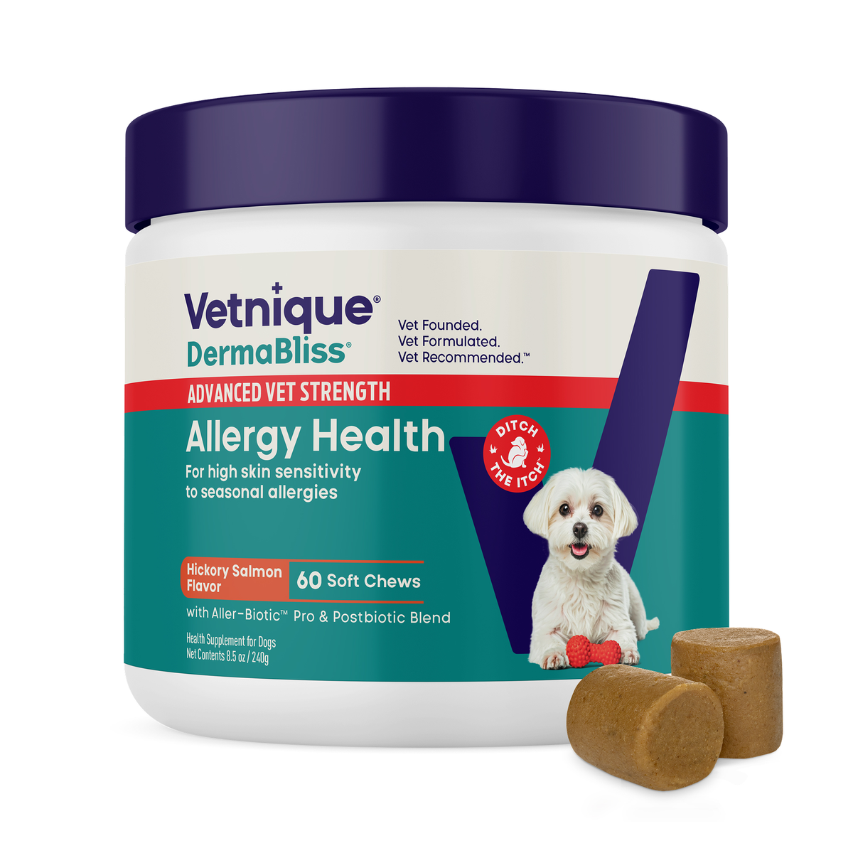 DermaBliss™ Advanced Seasonal Allergy Health Chews for Dog