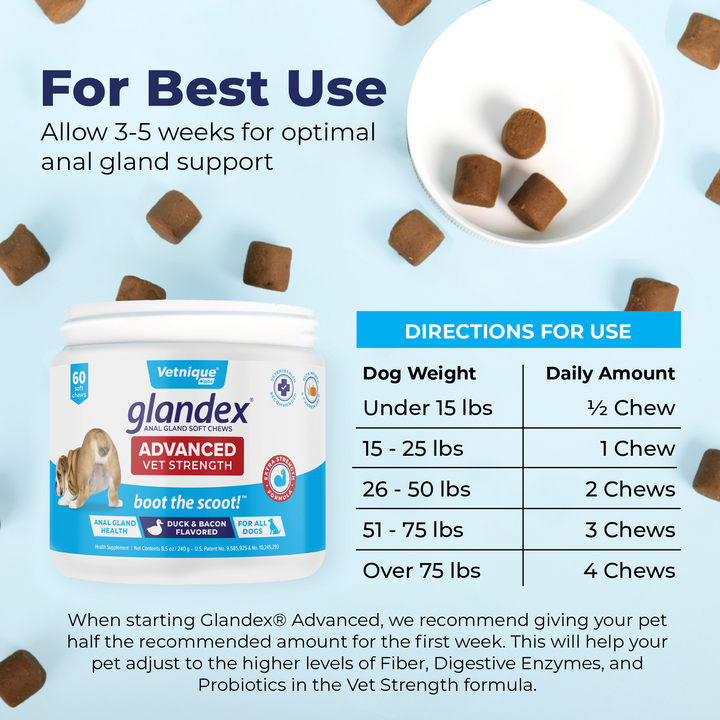 Glandex® Advanced Anal Gland Chews for Dogs