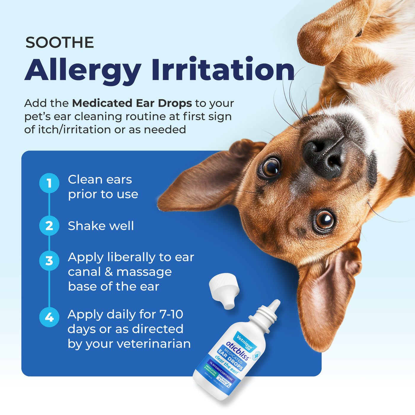 Oticbliss™ Medicated Ear Drops for Dogs and Cats