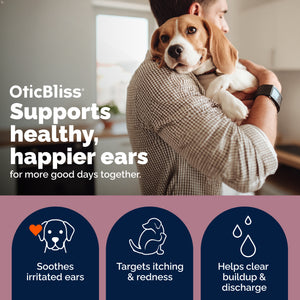 OticBliss™ Advanced Vet Strength Allergy Ear Drops for Dogs and Cats