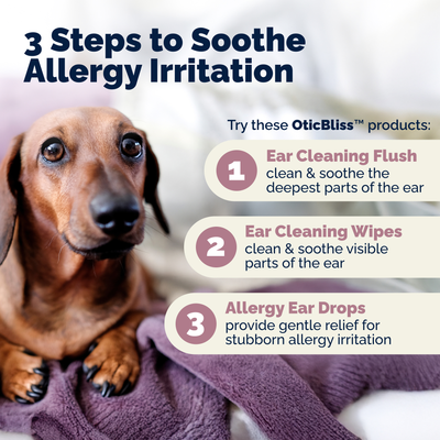 OticBliss™ Advanced Vet Strength Allergy Ear Drops for Dogs and Cats
