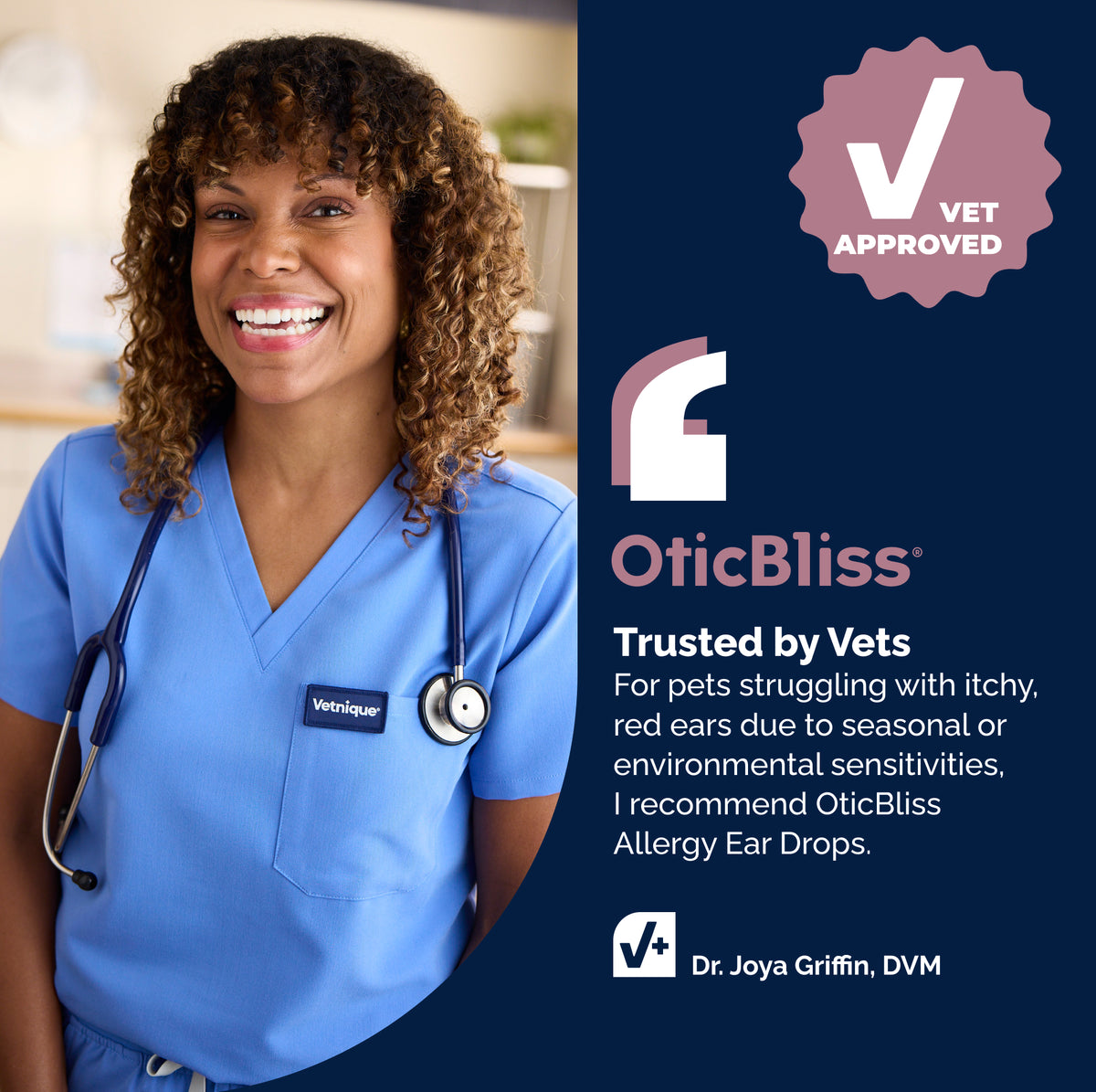 OticBliss™ Advanced Vet Strength Allergy Ear Drops for Dogs and Cats