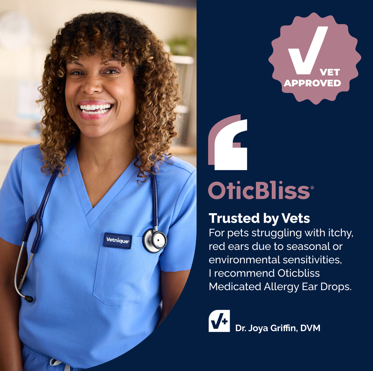 OticBliss™ Advanced Vet Strength Allergy Ear Drops for Dogs and Cats