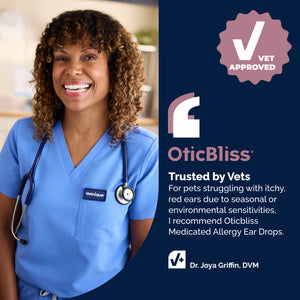 OticBliss™ Advanced Vet Strength Allergy Ear Drops for Dogs and Cats