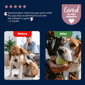 OticBliss™ Advanced Vet Strength Allergy Ear Drops for Dogs and Cats