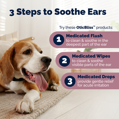 Oticbliss™ Advanced Vet Strength  Anti-Bacterial & Anti-Fungal Chlorhexidine Ear Flush