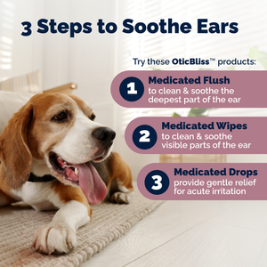 OticBliss™ Advanced Vet Strength Medicated Ear Wipes