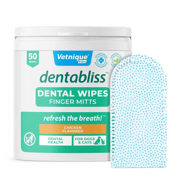 Dentabliss Daily Dental Wipes Finger Mitts 50 Count Jar