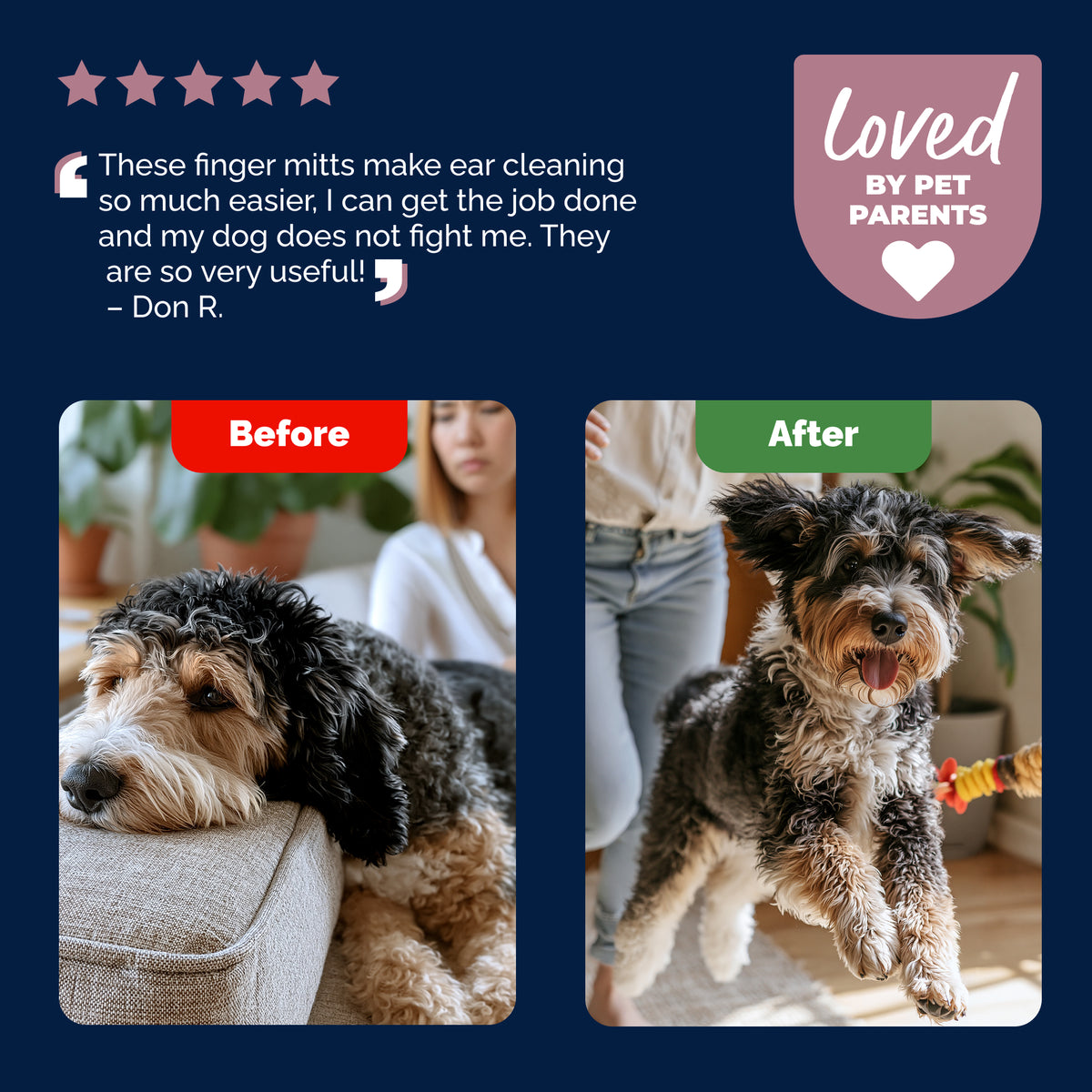 OticBliss™ Ear Cleaning Finger Mitts