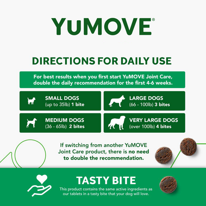 YuMOVE Joint Supplement for Adult Dogs I Tasty Bites Soft Chews