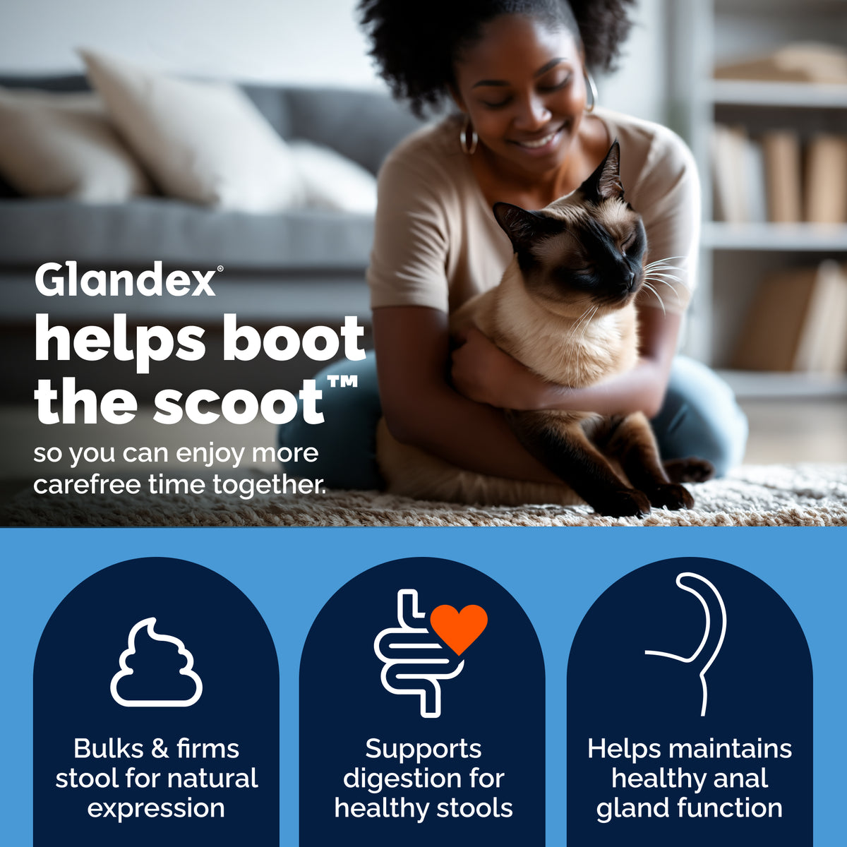 Glandex® Cat Anal Gland Health Supplement with Pumpkin