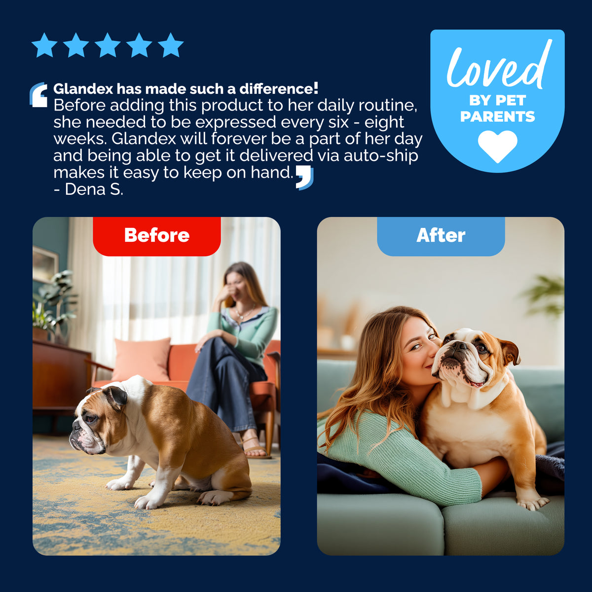 Glandex Advanced Vet Strength Anal Gland Health Powder