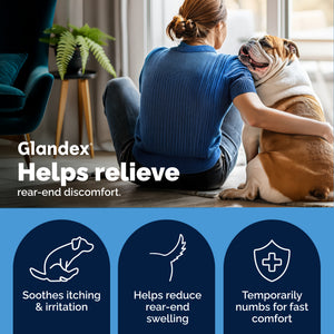 Glandex® Advanced Vet Strength  Anal Gland Spray or Wipes