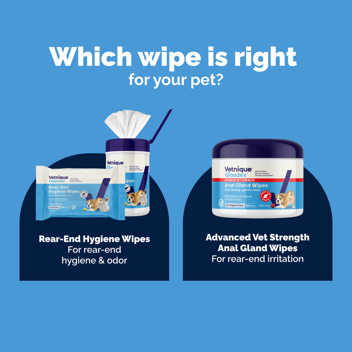 Glandex® Advanced Vet Strength  Anal Gland Spray or Wipes